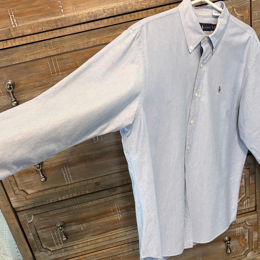 Ralph Lauren Men's XL Blue Button Down Shirt - Picture 5 of 7